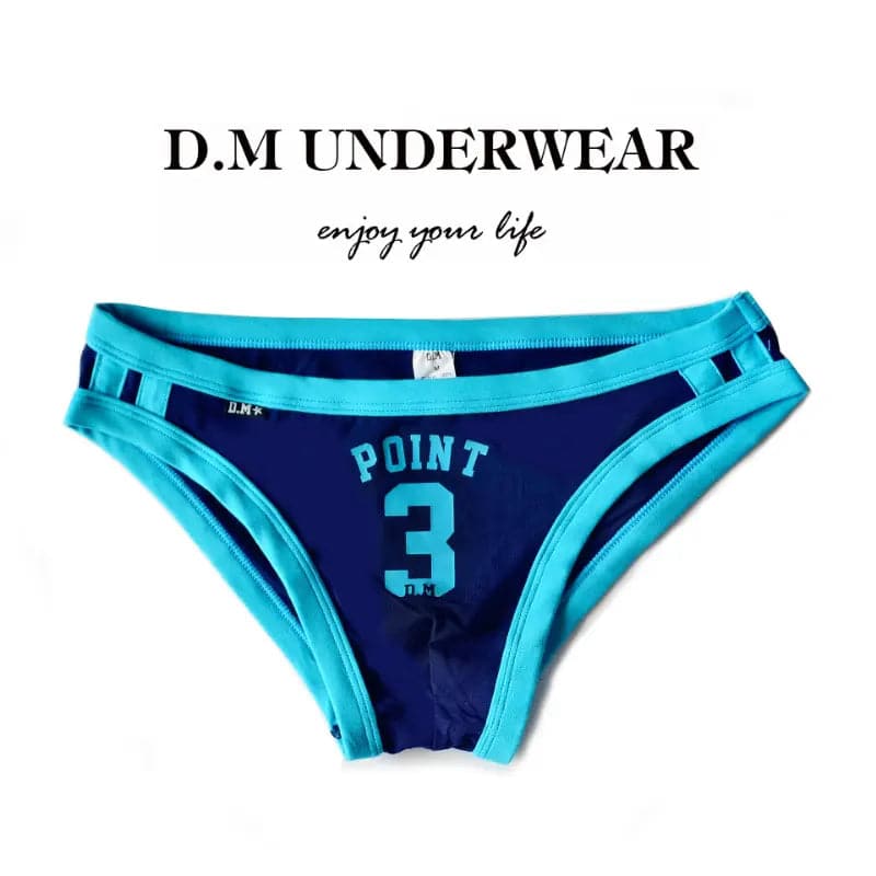 D.M Men's Briefs Letter Sports D.M UNDERWEAR D.M Men's Briefs Letter Sports D.M UNDERWEAR