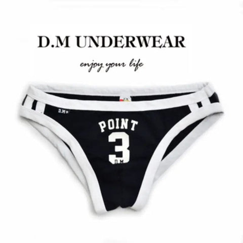 D.M Men's Briefs Letter Sports D.M UNDERWEAR D.M Men's Briefs Letter Sports D.M UNDERWEAR