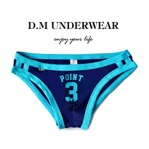 D.M Men's Briefs Letter Sports D.M UNDERWEAR D.M Men's Briefs Letter Sports D.M UNDERWEAR