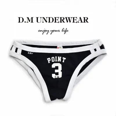 D.M Men's Briefs Letter Sports D.M UNDERWEAR D.M Men's Briefs Letter Sports D.M UNDERWEAR