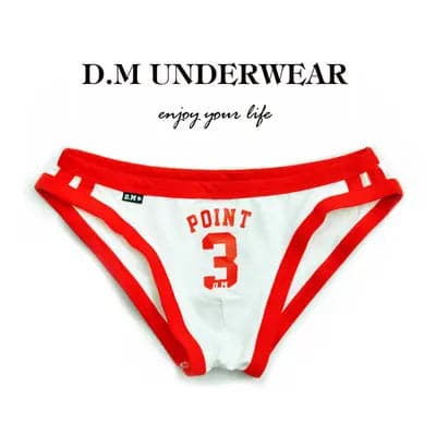 D.M Men's Briefs Letter Sports D.M UNDERWEAR D.M Men's Briefs Letter Sports D.M UNDERWEAR