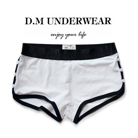D.m Men's Boxer Briefs Solid Color Buttons D.M UNDERWEAR D.m Men's Boxer Briefs Solid Color Buttons D.M UNDERWEAR