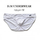 D.M Men's Briefs Ice Silk Breathable Transparent Convex