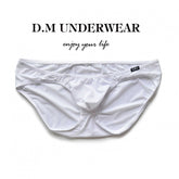D.M Men's Briefs Ice Silk Breathable Transparent Convex
