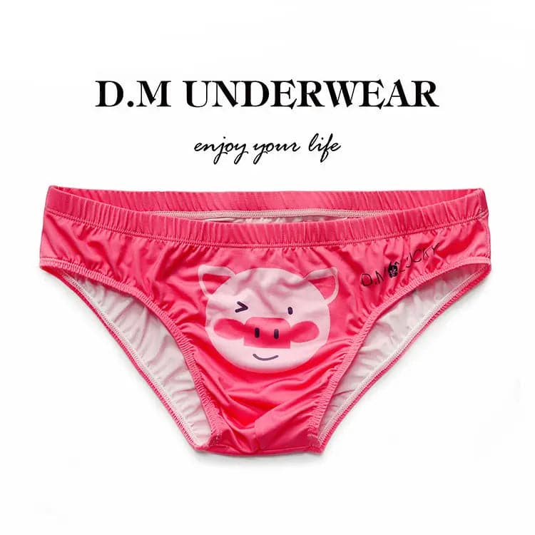 D.M Kitten White Briefs Ice Silk Sports Breathable D.M UNDERWEAR D.M Kitten White Briefs Ice Silk Sports Breathable D.M UNDERWEAR