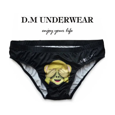 D.M Kitten White Briefs Ice Silk Sports Breathable D.M UNDERWEAR D.M Kitten White Briefs Ice Silk Sports Breathable D.M UNDERWEAR