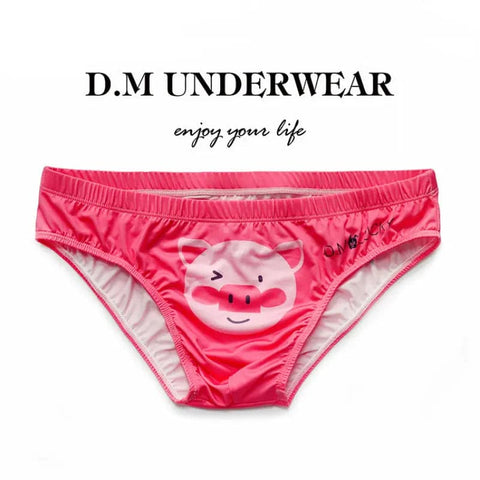 D.M Kitten White Briefs Ice Silk Sports Breathable D.M UNDERWEAR D.M Kitten White Briefs Ice Silk Sports Breathable D.M UNDERWEAR