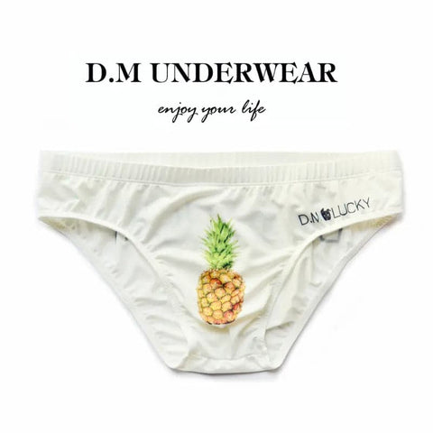 D.M Kitten White Briefs Ice Silk Sports Breathable D.M UNDERWEAR D.M Kitten White Briefs Ice Silk Sports Breathable D.M UNDERWEAR