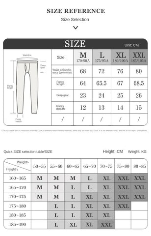 IGOOIDS Thin Slim Fit Warm Pants D.M UNDERWEAR