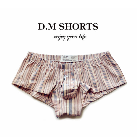 D.M Sexy Low-Rise Men's Boxers | Loose Fit Cotton Lounge Shorts