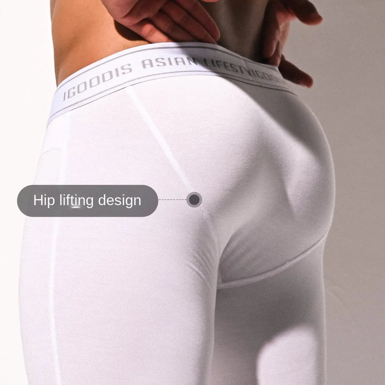 IGOOIDS Long Long Johns Thin Solid Color D.M UNDERWEAR