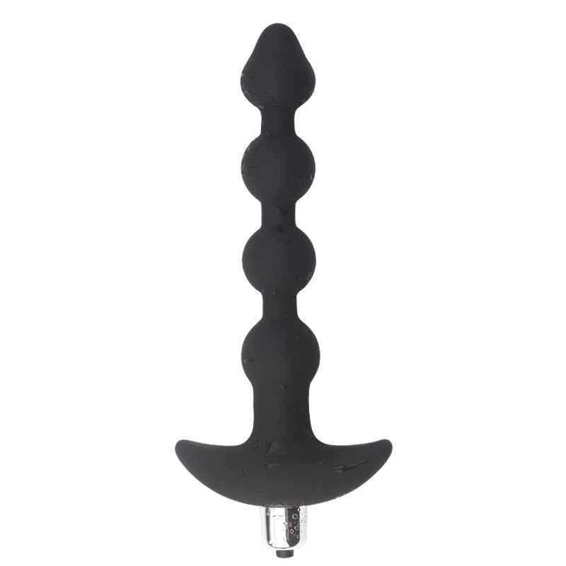 Big Pagoda Prostate Massager Vibrating Silicone Anal Plug