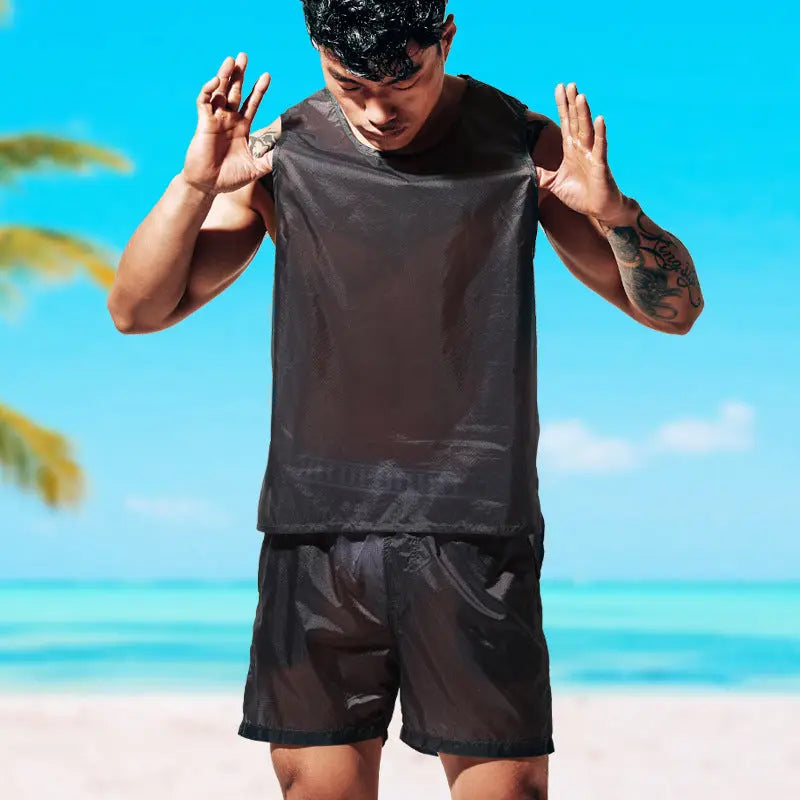 Desmiit Men's Beach Pants Sexy Shorts D.M UNDERWEAR