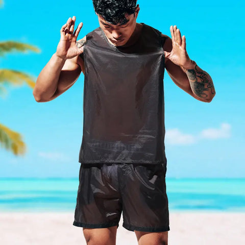 Desmiit Men's Beach Pants Sexy Shorts D.M UNDERWEAR