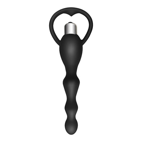 Pull bead silicone anal plug G-spot stick