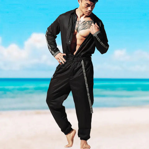 DESMIIT Sun-Protective Clothing Jumpsuit Semi-Transparent Beach Jacket DESMIIT