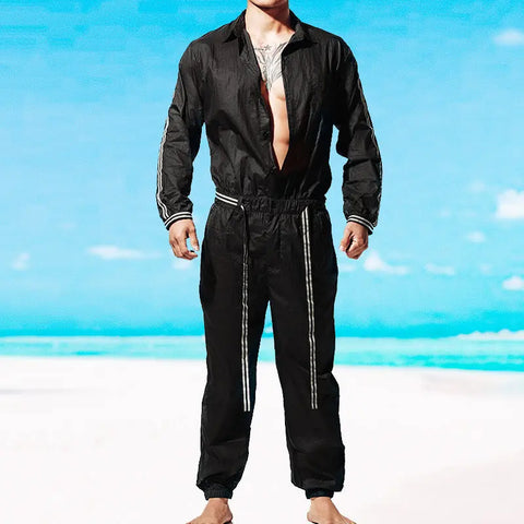 DESMIIT Sun-Protective Clothing Jumpsuit Semi-Transparent Beach Jacket DESMIIT