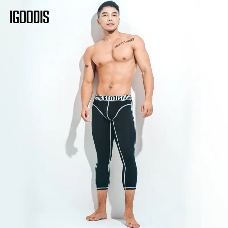 IGOOIDS Thin Slim Fit Warm Pants D.M UNDERWEAR