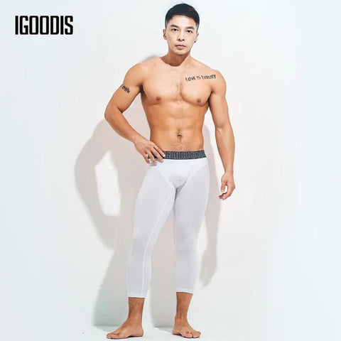 IGOOIDS Men's High Elastic Slim Leggings IGOODIS