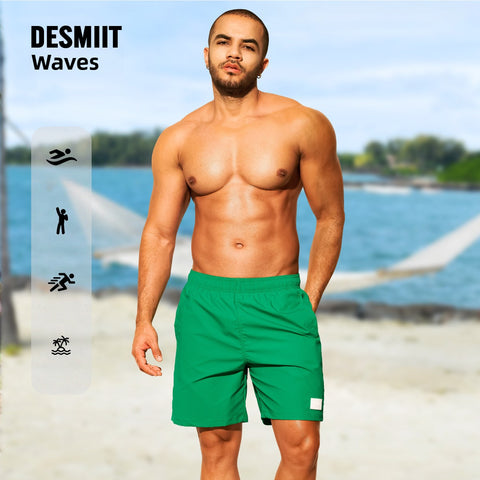 DESMIIT swim shorts quick-drying sports casual beach pants