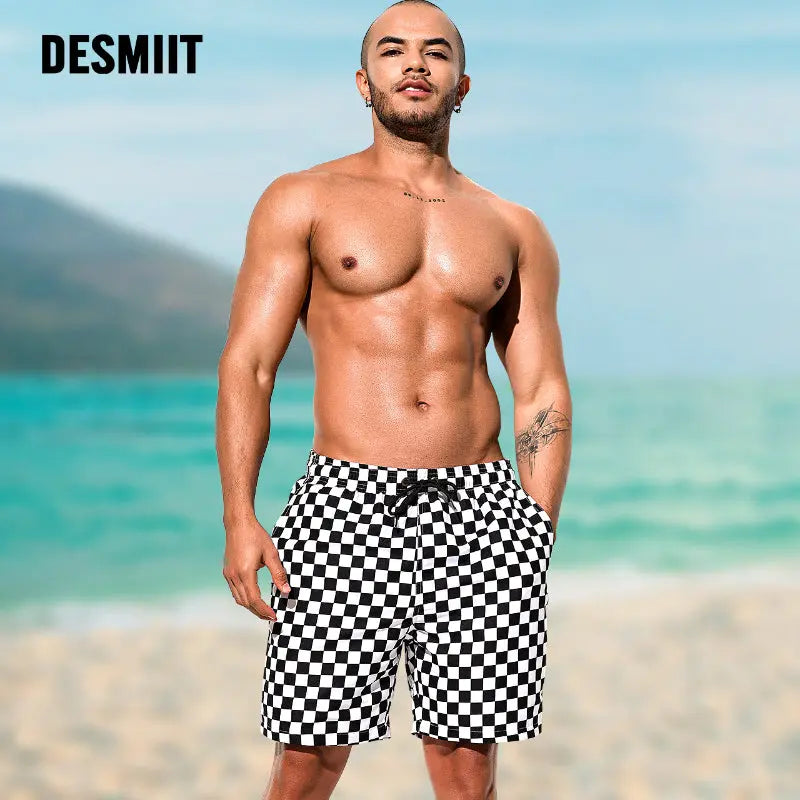 Desmiit Men's Beach Pants Breathable Shorts D.M UNDERWEAR