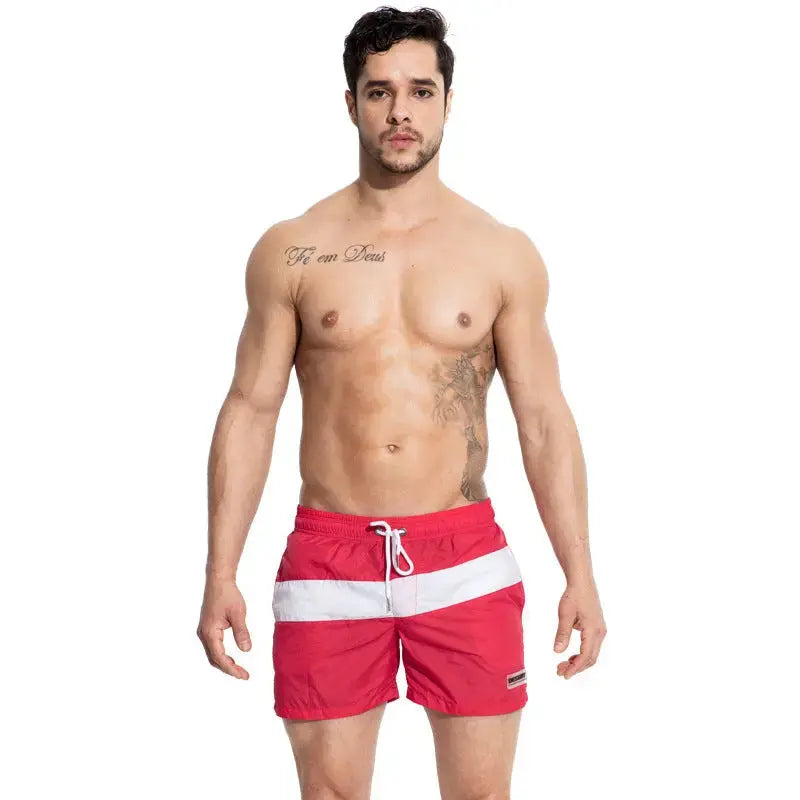 DESMIIT Beach Shorts Quick-Drying Shorts Color Matching DESMIIT