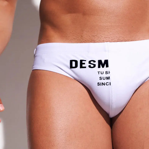Desmiit Men's Swim Briefs Low Waist Sexy D.M UNDERWEAR