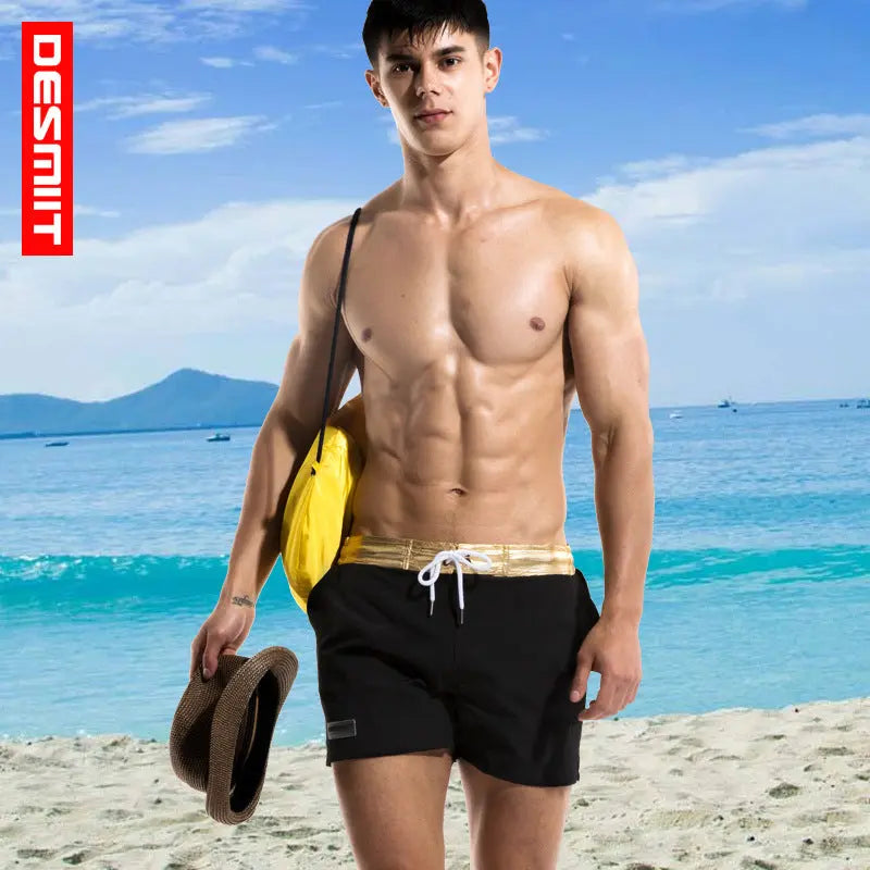 DESMIIT Men's Beach Shorts Stretch Quick-Drying Comfort DESMIIT