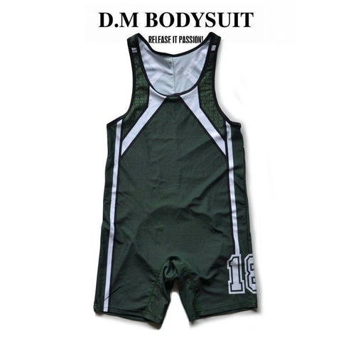 D.M Bodysuit boxers hollowed out sexy