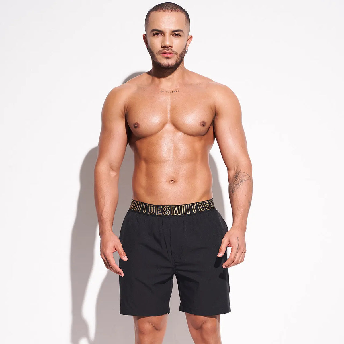 Desmiit Men's Beach Pants Seaside Shorts D.M UNDERWEAR