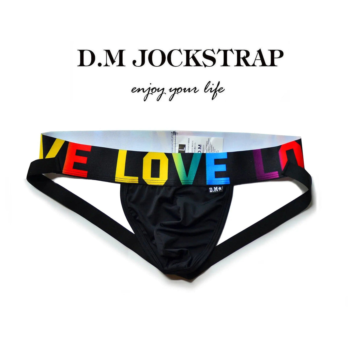 D.M Men's Underwear Sexy Rainbow Thong D.M UNDERWEAR