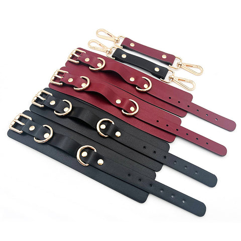 SM Bondage Leather Handcuffs