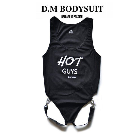 D.M Men's Bodysuit Sexy Modal Thong