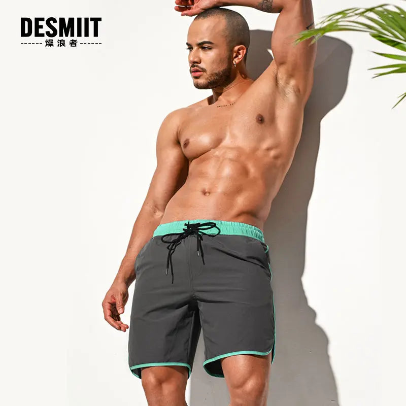 DESMIIT Loose Beach Pants Soft and Comfortable Shorts DESMIIT