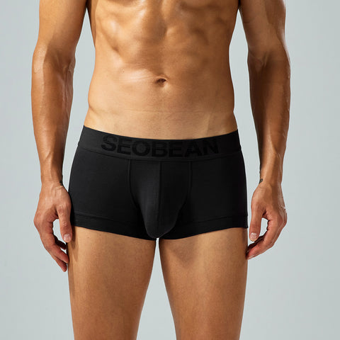 SEOBEAN men's low-rise sexy boxers
