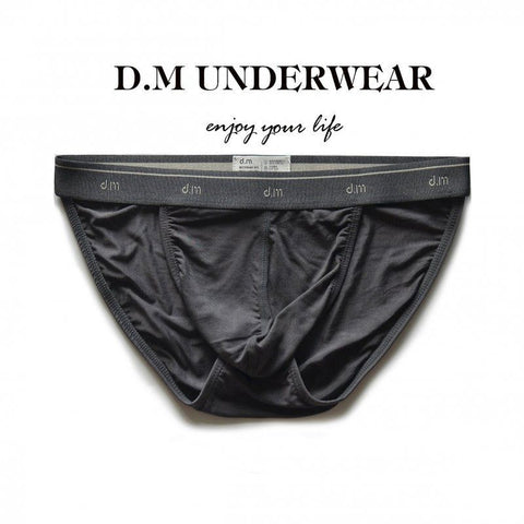 D.M Men’s Modal Briefs – Soft Breathable Low Rise Everyday Underwear