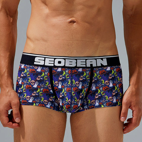 Seobean christmas men's panties hibin boxers briefs print