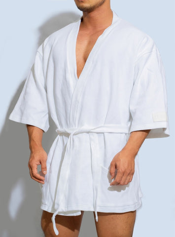 D.M Men's Bathrobes, Short, Casual Home, Pajamas