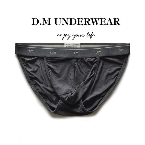 D.M Men’s Modal Briefs – Soft Breathable Low Rise Everyday Underwear