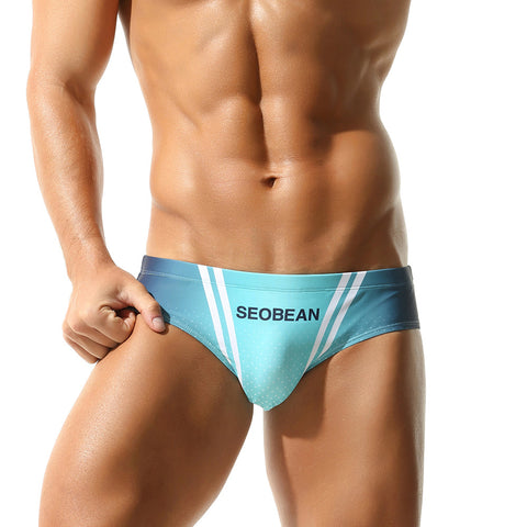 SEOBEAN Printed Swimming Trunks for Men