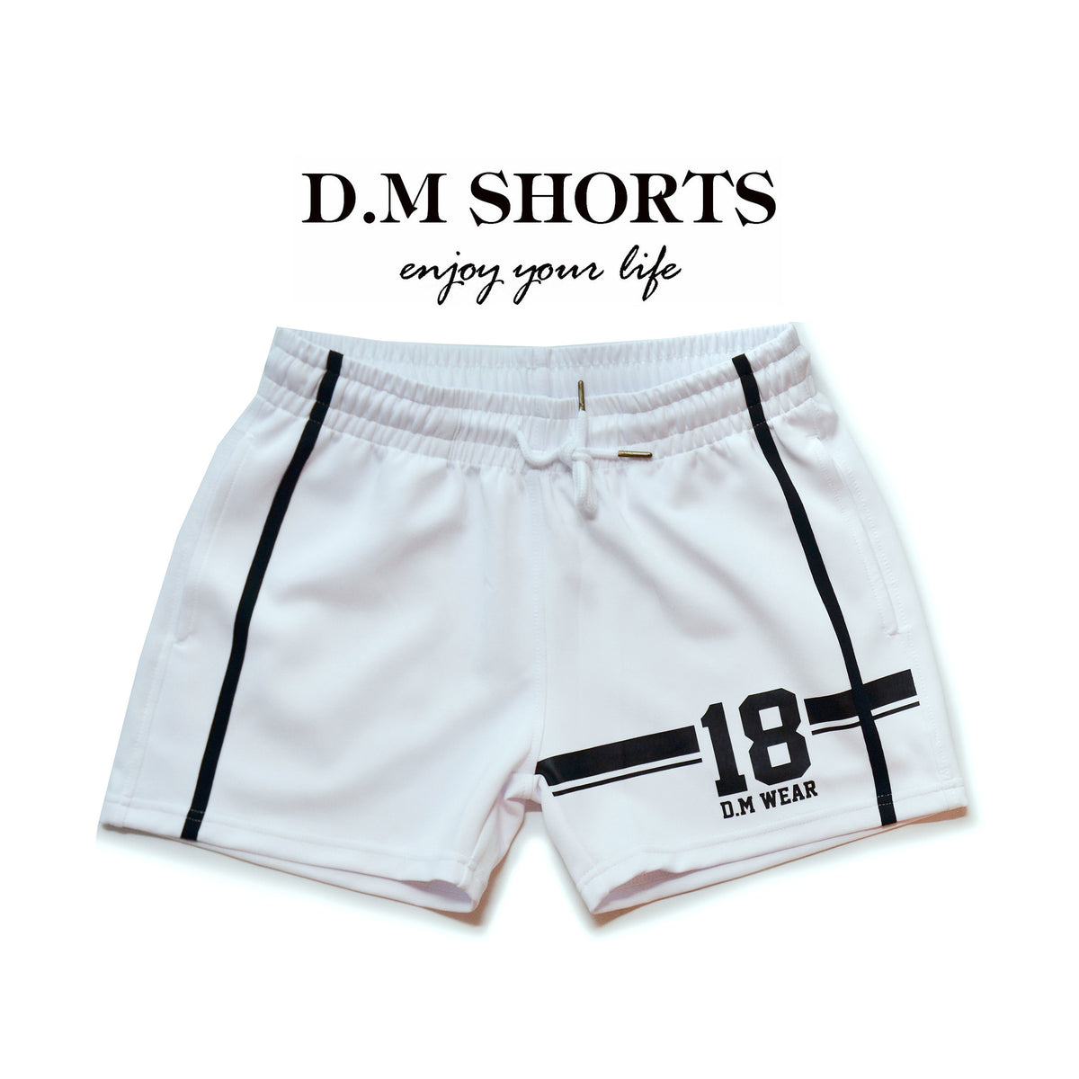 D.M Men's Lounge Shorts - Low Rise Sleep & Yoga Shorts with Drawstring