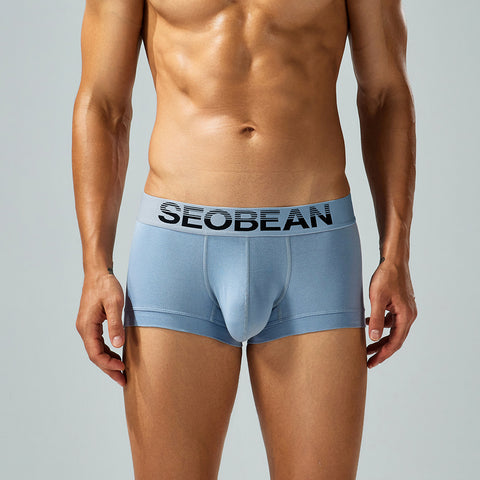 SEOBEAN men's low-rise sexy boxers