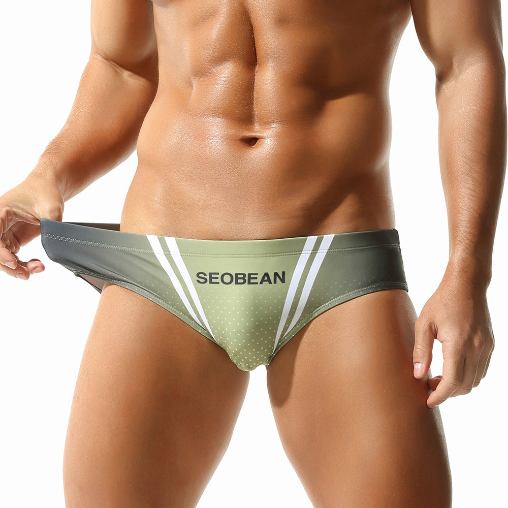 SEOBEAN Printed Swimming Trunks for Men