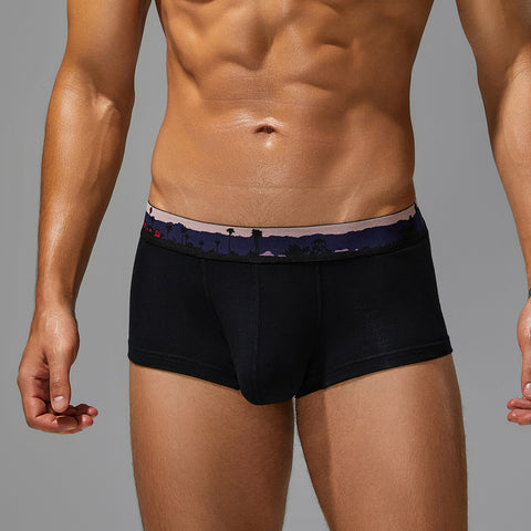 SEOBEAN Waistband Print Men's Briefs