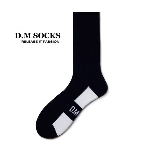 D.M Cotton Crew Socks– Breathable Sport Socks with Cushioned Sole