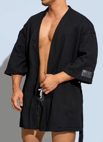 D.M Men's Bathrobes, Short, Casual Home, Pajamas