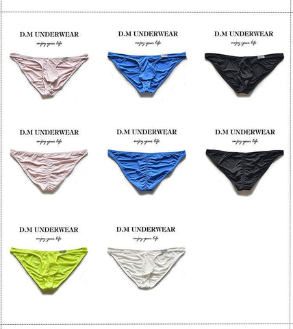 D.M hip lift tight ice silk briefs