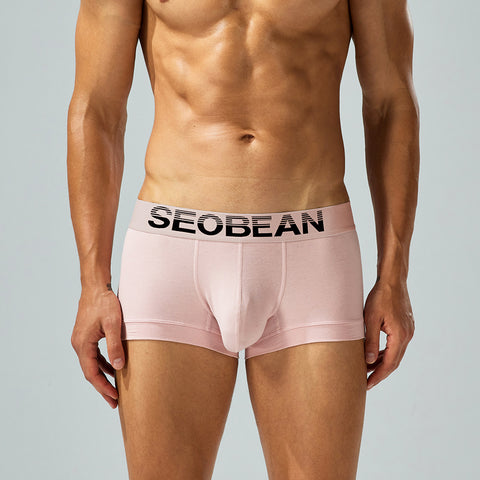 SEOBEAN men's low-rise sexy boxers