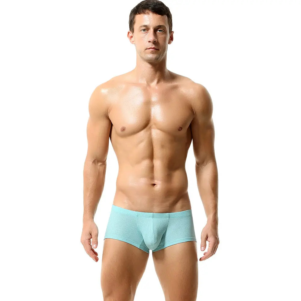 TAUWELL Ice Silk Boxer Briefs Simple TAUWELL