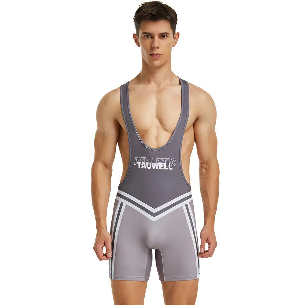 TAUWELL Men's Vest Singlet Bodysuit TAUWELL